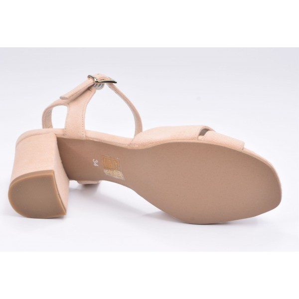 Nude Wildleder Sandalen 3241 Brenda Zaro Kleine Größe Kleine Schuhe