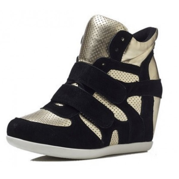 basket compensée dorée