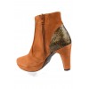 Botines Fantaisie, cuir daim, Brenda Zaro, Miel, Lady