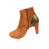 Botines Fantaisie, cuir daim, Brenda Zaro, Miel, Lady