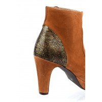 Botines Fantaisie, cuir daim, Brenda Zaro, Miel, Lady