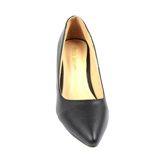 Escarpins FREELANCE - Pointure 38.5 - Talons 9 Cm - Cuir Lisse Noir - Très Bon état Occasion