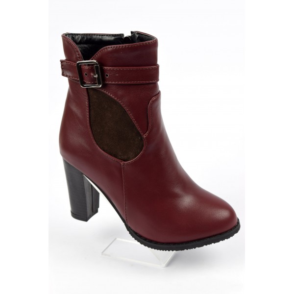 Bottines femmes bordeaux petites pointures Yona