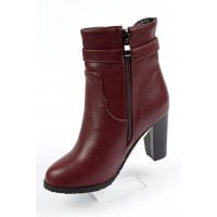 Bottines femmes bordeaux petites pointures Yona