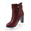 Bottines femmes bordeaux petites pointures Yona