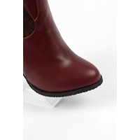 Bottines femmes bordeaux petites pointures Yona