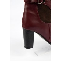 Bottines femmes bordeaux petites pointures Yona