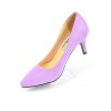 Escarpins, petites pointures, talons 7 cm, mauve lila, Naline