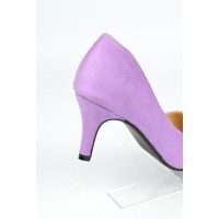 Escarpins, petites pointures, talons 7 cm, mauve lila, Naline