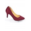 Escarpins, petites pointures, talons 7 cm, bordeaux, Naline