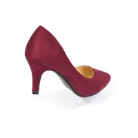 Escarpins, petites pointures, talons 7 cm, bordeaux, Naline