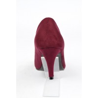 Escarpins, petites pointures, talons 7 cm, bordeaux, Naline