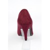 Escarpins, petites pointures, talons 7 cm, bordeaux, Naline