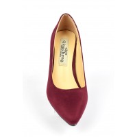 Escarpins, petites pointures, talons 7 cm, bordeaux, Naline