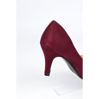 Escarpins, petites pointures, talons 7 cm, bordeaux, Naline