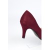 Escarpins, petites pointures, talons 7 cm, bordeaux, Naline