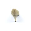 Escarpins cuir glitter paillettes Or ,  Yves de Beaumond, petites pointures, talons 7 cm, Venissia