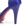 Sandales satinées, bleues, Scarlett, petites pointures femmes
