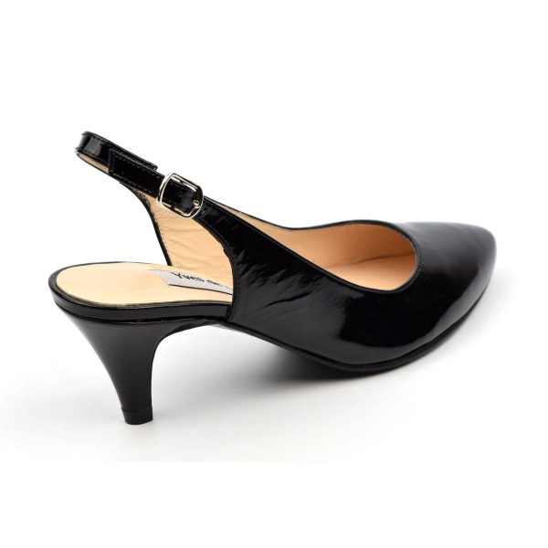 Escarpins Vintage Yves De Beaumond En Daim Marron Cloutés - Taille 34.5 - Talons Bas Cône - Occasion Très Bon état