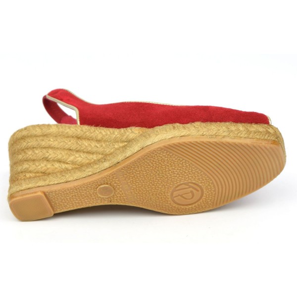 Bottes Pollini Femme Daim Rouge - Pointure 5,5 UK - Talon Haut - Genou - Occasion