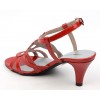 Sandales Cuir verni Brenda Zaro, rouges été,2016,  talon 6,5 cm, Jessy