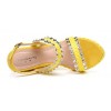 Sandales compensées, jaunes, femmes petites pointures, Irena