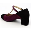 Escarpins brides, cuir daim,  bordeaux, Brenda Zaro, femmes petites pointures,  Slow - F1786B