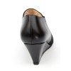 Bottines, low boots, compensées, cuir mate, noires, femmes petites pointures, Yves de Beaumond, Chester, MI-411