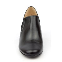 Bottines, low boots, compensées, cuir mate, noires, femmes petites pointures, Yves de Beaumond, Chester, MI-411