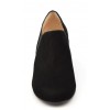 Bottines, low boots, compensées, cuir daim, noires, femmes petites pointures, Yves de Beaumond, Chester, MI-411