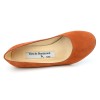Chaussures compensées cuir daim, miel, Yves de Beaumond, petites pointures, Thaïs, 4079