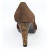 Escarpins plateforme, cuir daim, marrons, Yves de Beaumond, femmes petites pointures, 8608, Sailsbury
