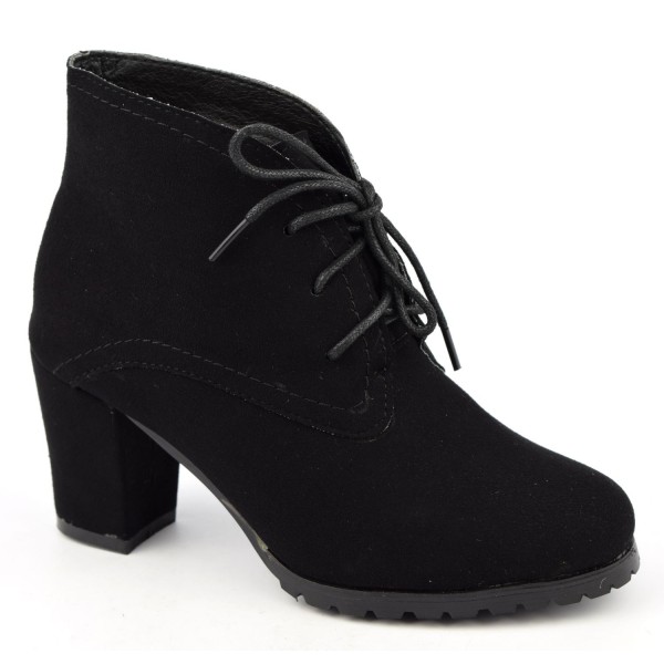 Bottines femme 2024 lacets petit talon