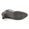Bottines cuir, noire et gris, talons 6.5 cm, femmes petites pointures, Un Tour en Ville, Mefaq.