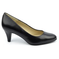 Chaussure, escarpins, femme petite pointure, F96136, Brenda Zaro, cuir mat, noir, vue profil