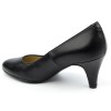 Chaussure, escarpins, femme petite pointure, F96136, Brenda Zaro, cuir mat, noir, vue profil côté intérieur