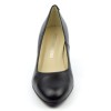 Chaussure, escarpins, femme petite pointure, F96136, Brenda Zaro, cuir mat, noir, vue avant