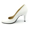 Chaussure, escarpins, femme petite pointure, F96559, Brenda Zaro, cuir mat blanc, vue profil intérieur 2