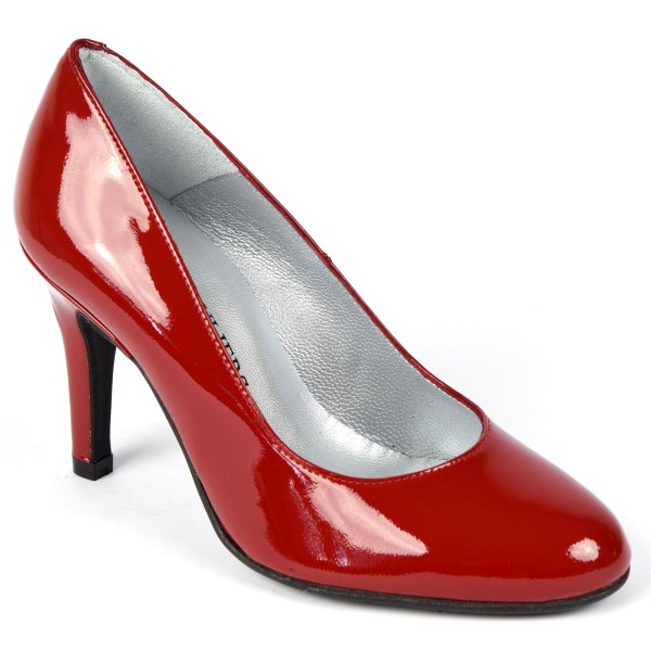 Zapatos de salón Brenda Zaro de charol, rojo, tacón 8 F96559