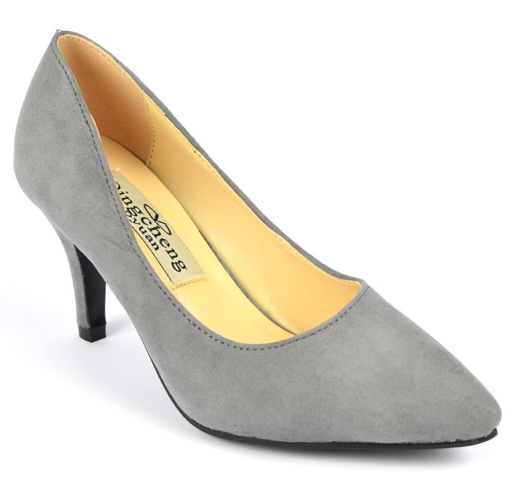 escarpins gris souris
