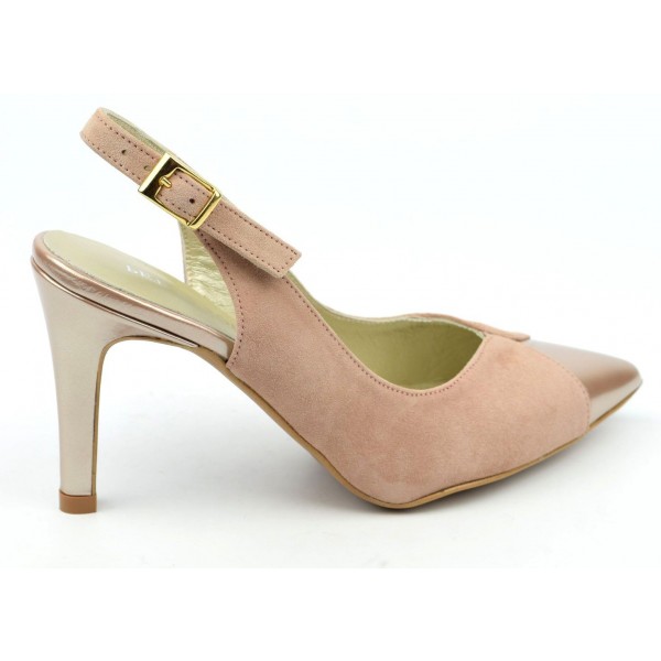 KAREN MILLEN ESCARPINS satin bleu nuit & noir P 38 TBE EUR 65,00 - FR