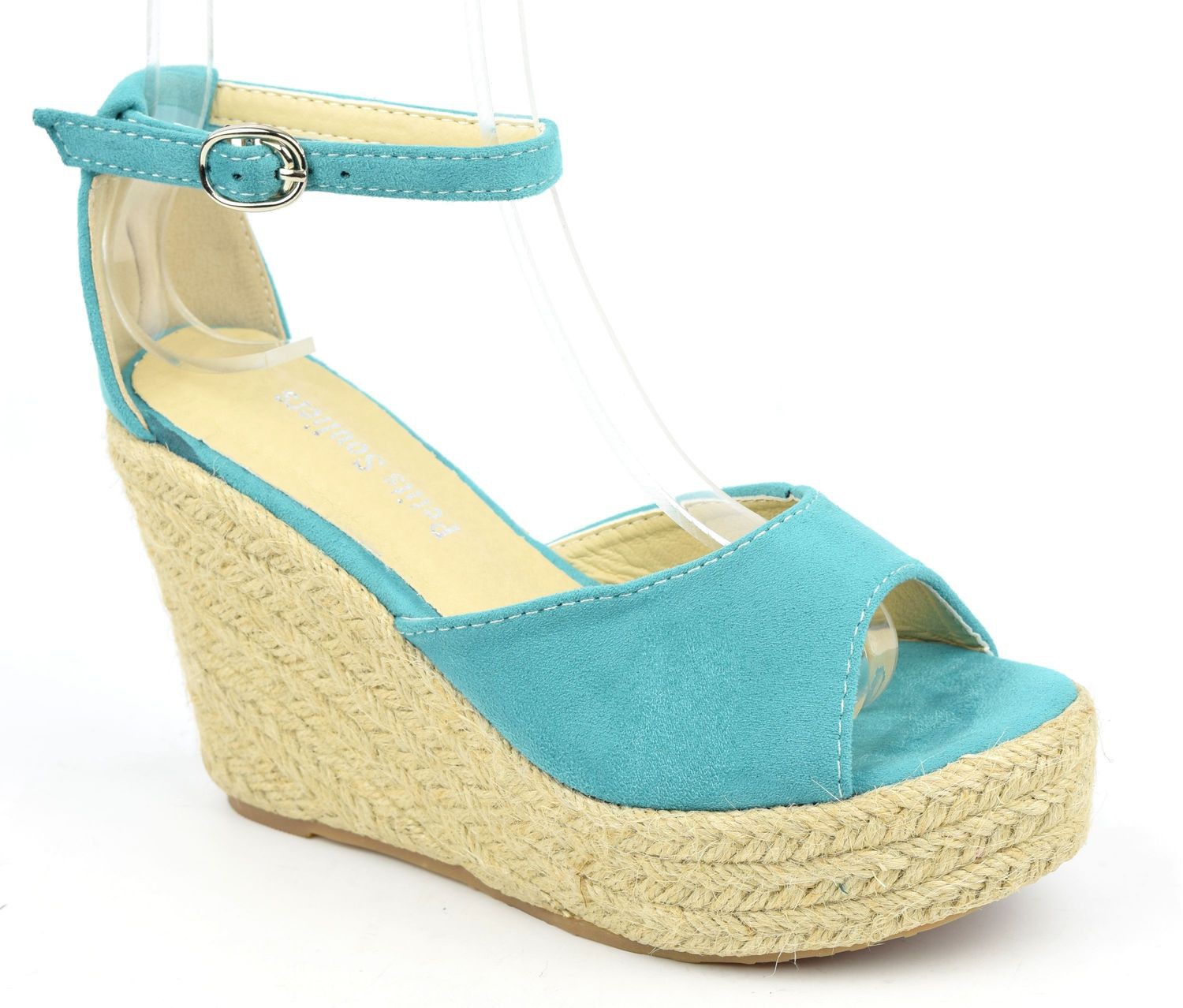 sandale bleu turquoise femme