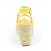 Sandales compensées, aspect cuir mat, jaunes, Lodeline , femme petites pointures