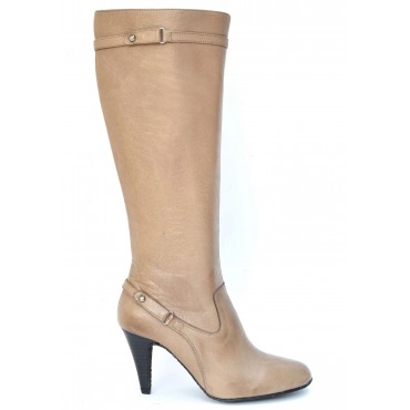 Bottes, cuir vieilli beige foncé, 7201, Yves de Beaumond