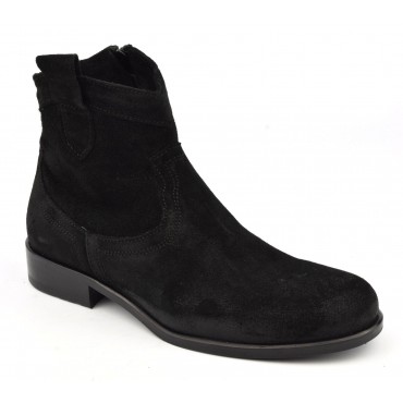 Bottines cuir velour vieilli, Billcody, Nimal