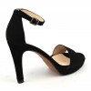 Chaussures de soirée petites pointures, cuir daim noir, 614, Dansi Spain