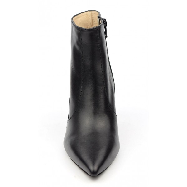 Stilvolle Stiefeletten Spitz Schwarz Bilder