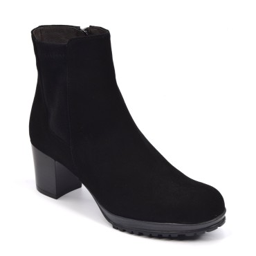 Bottines Daim Noir, 5786, Plumers