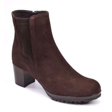 Bottines Daim Marron, 5786, Plumers