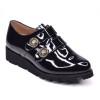 Derbies Scratch, Cuir verni Marine, 185708, Piesanto